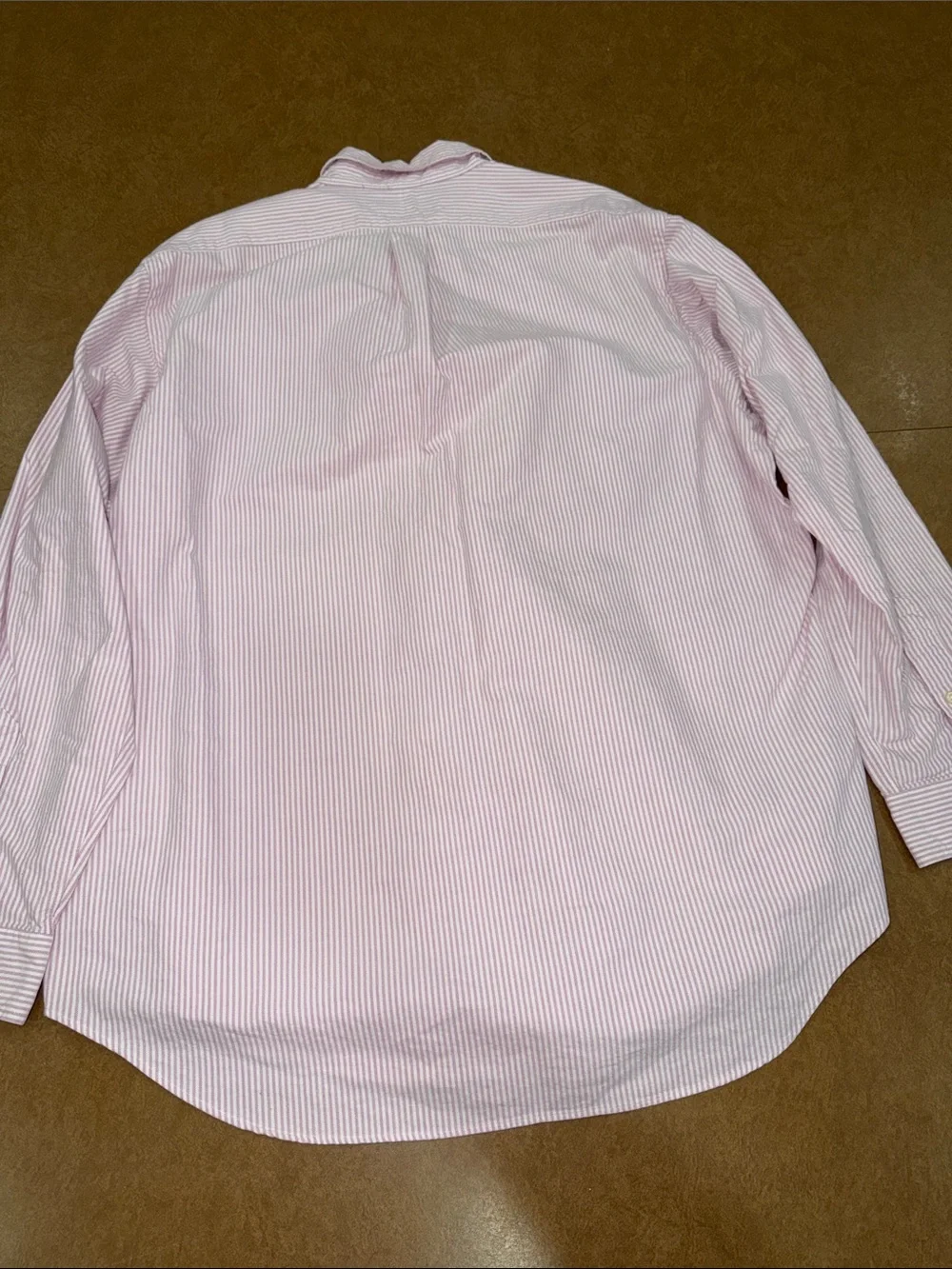 Polo by Ralph Lauren Yarmouth Men’s Light Pink & White Stripe Button-Down Shirt